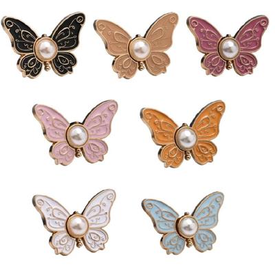 1/6 Pcs Button Pins Jeans Waist Buckles Detachable Pants Waist Tightener Jeans Button Pins Butterfly Waist Buckles
