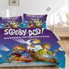 Scooby-Doo Mystery Incorporated Povlečení Přikrývka Povlak na polštář Dárek do ložnice, Obsahuje 1 povlak na přikrývku a 2 povlaky na polštář, Bez výplněB209