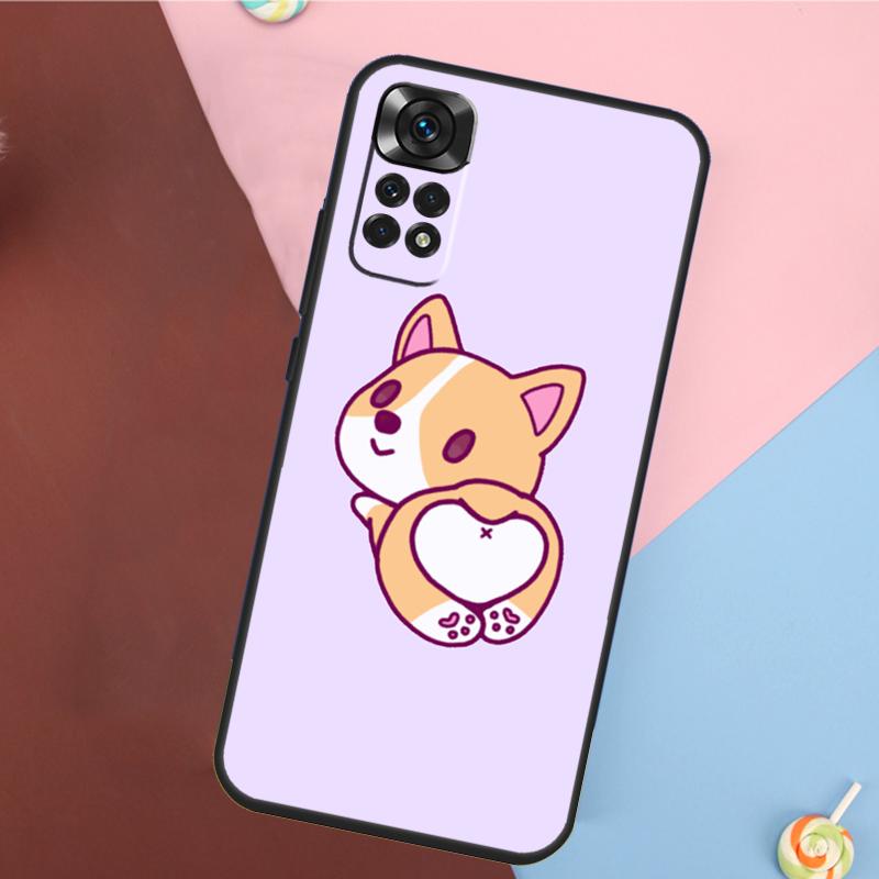 Cartoon Welsh Shiba Corgi Dog Cover For Xiaomi Redmi Note 14 13 12 9 10 11 Pro 9S 10S 11S 12S Redmi 14C 10C 12C 13C Case