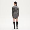 VEROMODA Grey Paneled A-Line Mini Dress