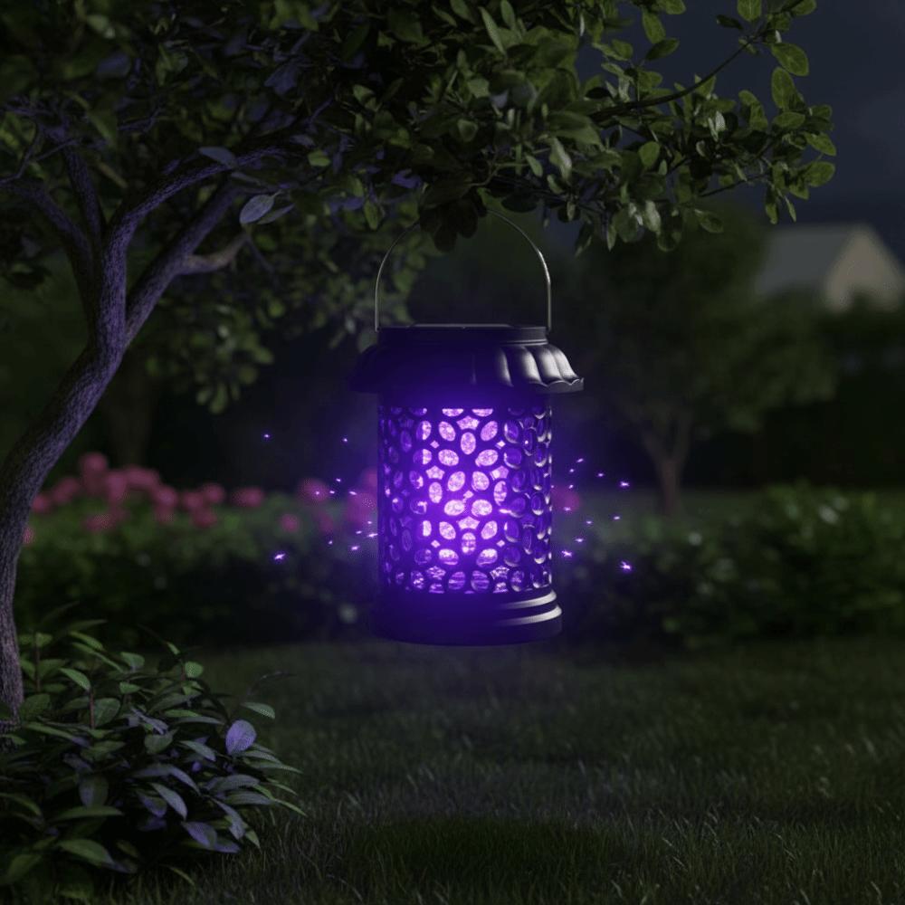 Solar-Powered Solar-Powered Mosquito Killer Lamp Waterproof Floor-Mounted Mosquito Trap Lawn Use
