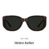 Helen Keller Retro Polarized Cat-Eye Sunglasses