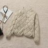 Autumn and Winter Outer Wear Collarless Light Down Jacket Women's Short Mother V-neck Down Liner with Small Jacket