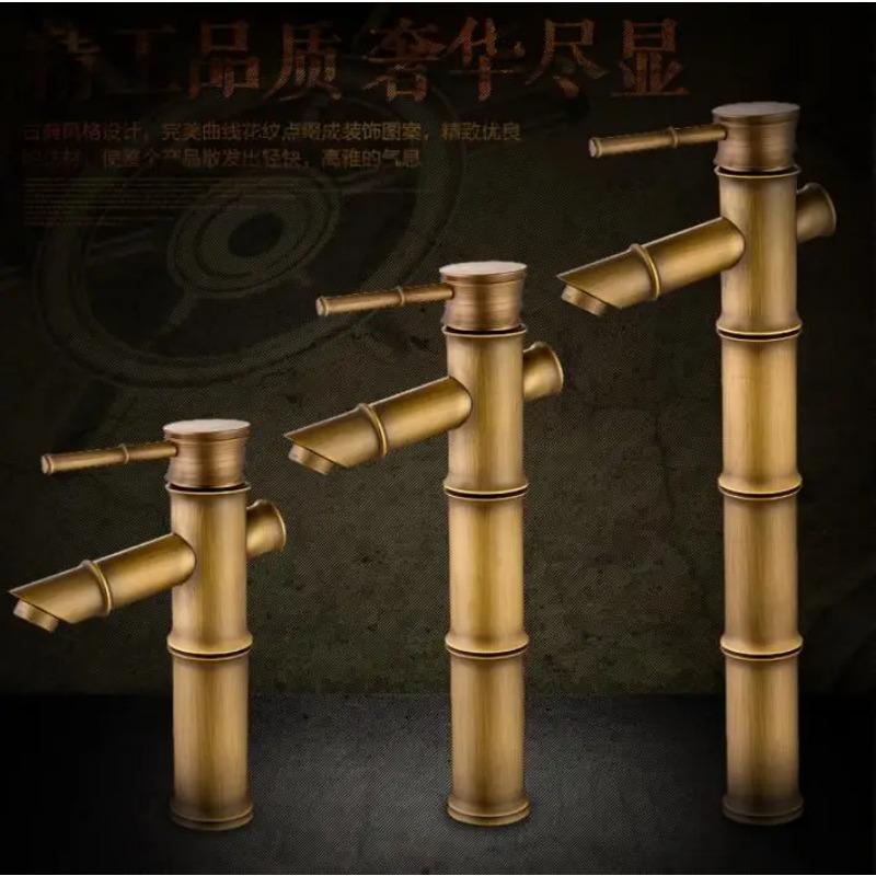 Antique Brass Bronze Black Finish Bathroom Basin Hot&Cold Mixer Tap High Quality Waterfall Faucet