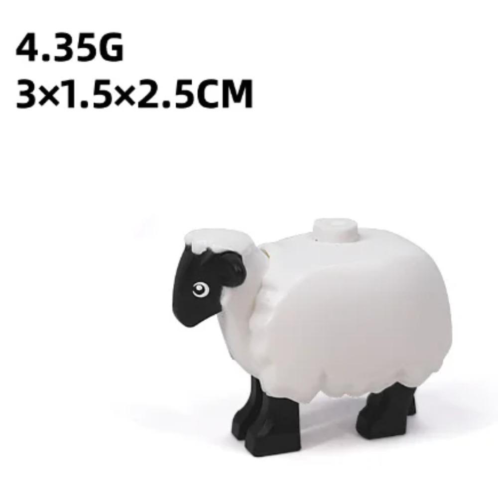 Animal Building Blocks City Small Large Ornaments Panda Dog Sheep Pig Cow Zoo Deer Mount Crocodile Tiger Wolf Eagle Boy Gift Toy