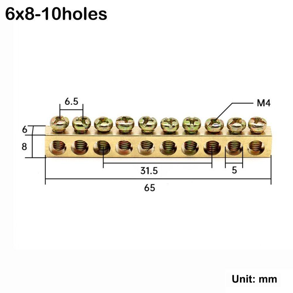 Multi-specification Wire Connector With Hole Screw Terminal Block  Electrical