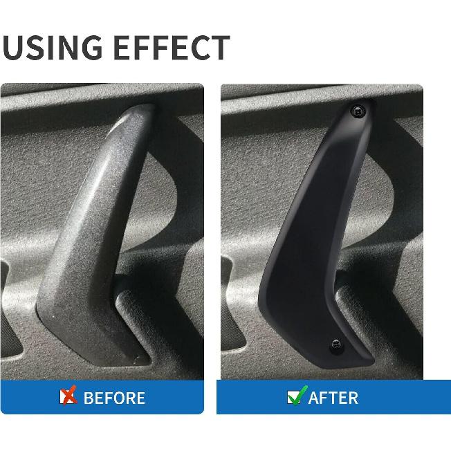 Interior Door Handle Compatible with 2011- BE8Z-5422671-AA Black- Left