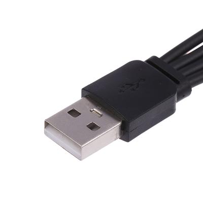 Cavo Caricabatterie USB C 4 in 1 da 20 cm, 4 Porte, Splitter USB, Cavo di Ricarica, Connettore Tipo C per Cellulari, Smartphone, Tablet