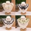 Pet Spring/Summer Bow Water Scarf Cat Scarf Small Dog Teddy Cute Lace Princess Cat Shawl Pet Supplies Dog Accessories