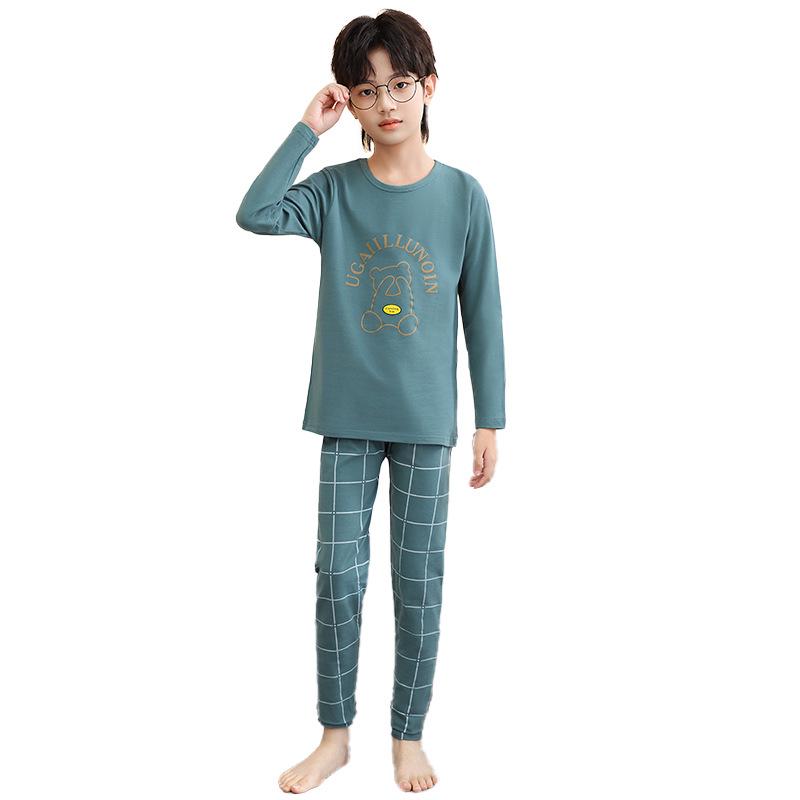 Boys' Thermal Underwear Set: 2025 Autumn/Winter Slim-Fit Warm Base Layer for Medium and Large Children