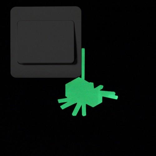 Luminous Cartoon Switch Sticker Glow in the Dark Cat Sticker Fluorescent Fairy Moon Stars Sticker Kid Room Decoration Home Decor