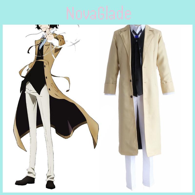 Authentisches Osamu Dazai Cosplay-Kostüm mit atmungsaktivem Stoff und perfekten Nähten