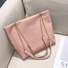 Lychee Pattern Medium Tote Bag Simple and Versatile Shoulder Bag Korean Women's Shopping Bag