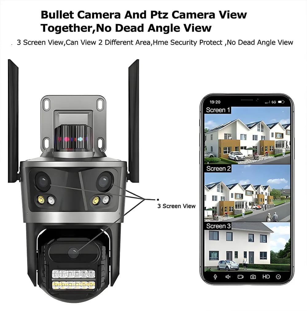 6K 12MP HD PTZ Wifi Surveillance Camera Outdoor 360 Vigilancia Wireless Waterproof Cctv Security Protection External IP Cameras