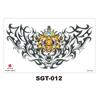 Chest Large Pattern Chest Sticker Male And Female Simulation Disposable Flower Body English Faucet Plain Flower Tattoo Sticker
