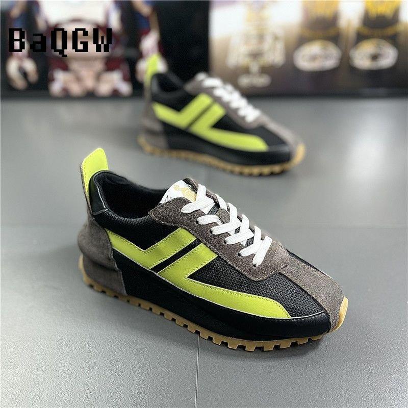 Fashion Chunky Sneakers Mesh Breathable Fashion Men Shoes Designer Increased Platform Male Vulcanize Luxury Walking Shoes Sport Trainers
