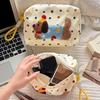 Zipper Travel Toilet Bag Large Capacity Skincare Storage Bag Cartoon Puppy Cosmetic Bag  Stationery