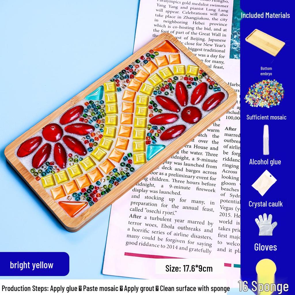 DIY Mosaic Coaster Craft Kit for Kids - Patchwork Creative Art