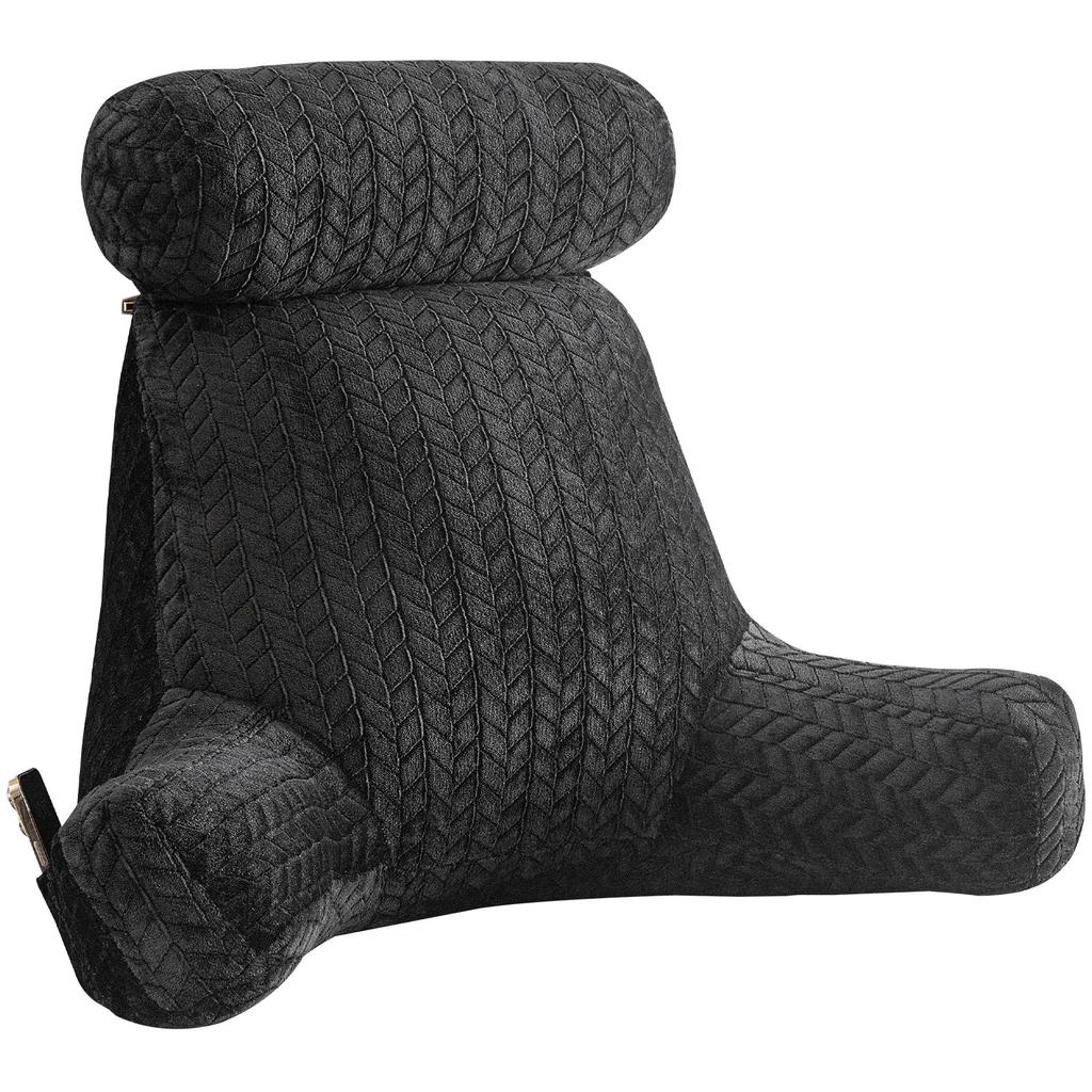 Bed Reading Pillow Backrest Lumbar Support Arm Seat Lounger with Neck Cushion