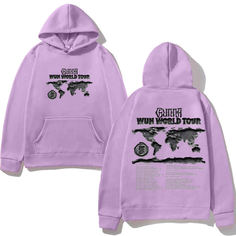 Rapper Gunna WUNNA World Tour 2025-2026 Hoodie Casual High Quality Cartoon Print Moletom with Hooded Fleece Comfortable Hoody