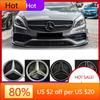 2025 Hot For Mercedes Benz For Mercedes Benz Silver And Black Emblem Front Grille Illuminated Logo Star Badge W176 W246 W205 W21