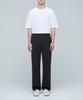 MUSINSA STANDARD Genderless Wide Banding Slacks [Dark Gray]