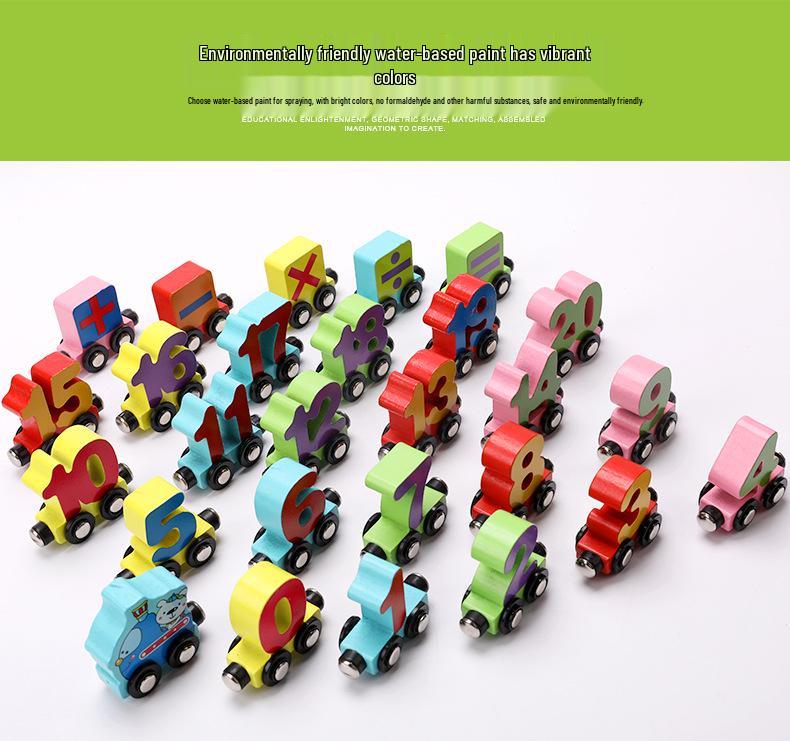 Magnetic Digital Train Toy - Educational Building Blocks for Kids Aged 1-6