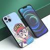 Custodia per Telefono Anime Dr Slump Arale Per Apple iPhone 12 13 Mini 11 14 15 Pro Max 7 8 Plus X XR XS SE 2020 2022 Custodia Nera in Silicone