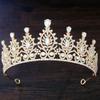 DIEZI Elegante AB Kristall Tiara Krone für Damen Mädchen Hochzeit Geburtstagsparty Barocker Luxus Strass Krone Haar Schmuck