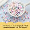 Pack of 1850 Letter Beads for Craft Supplies Jewelry Making Colorful Round Designs With Elastic String Daily Use