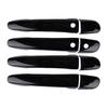 Side Door Handle Cover Trim with Smart Key Hole Fit for Mazda CX-5 SUV 2013-2017 2018      Glossy Black ABS