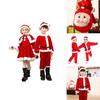 Kids Xmas Outfit Boys Girls Santa Claus Cosplay Costume Christmas Clothes