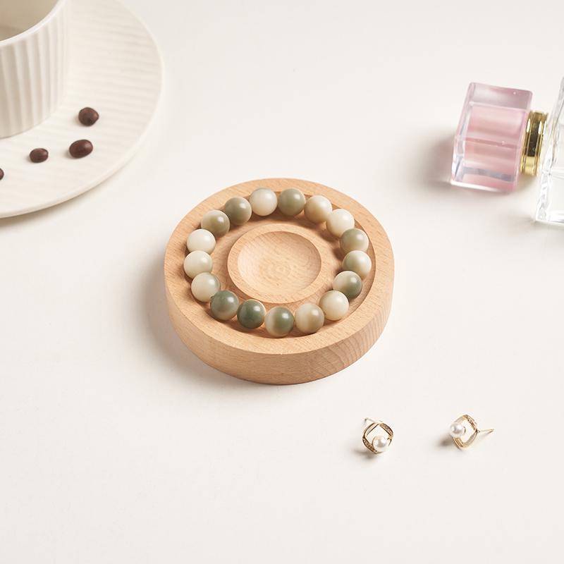 Vassoio Espositore in Legno Massiccio per Braccialetti e Bangles per Fotografia di Gioielli