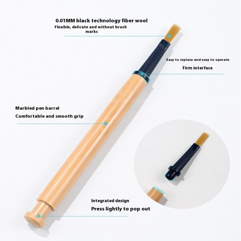 12Pcs/Set Disposable Nail Polish Brush Pen Can Replacement Head Brush Nail Brush Liquid Applicators Phototherapy Manicure Tools