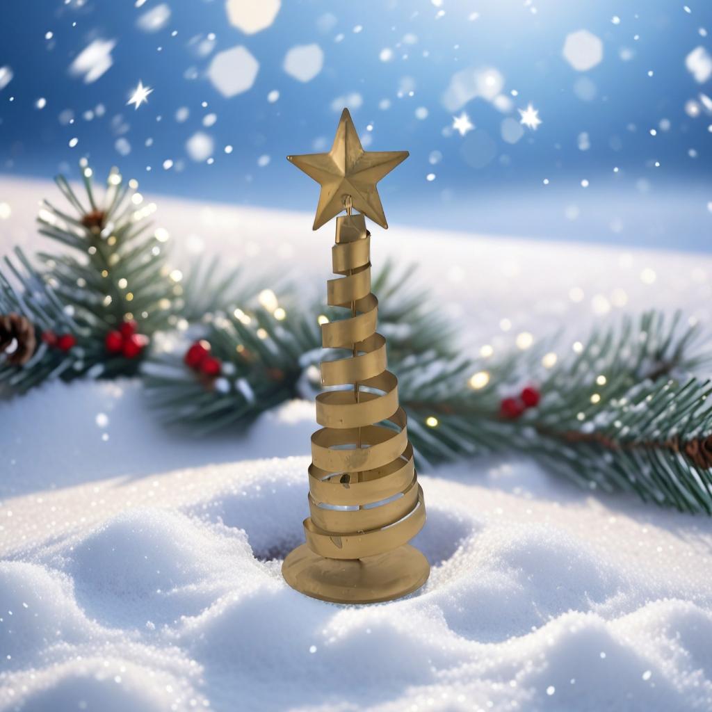 Golden Iron Art Christmas Tree Nordic Creative Golden Star Christmas Tree for Kids Girlfriend Wife Birthdays