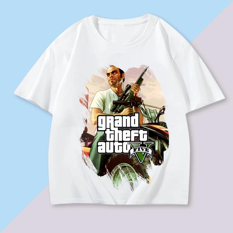Grand Theft Auto 6 S-3XL Tee Adult Cartoon T-Shirt Women Men Cotton Style Fashion Trend for Game Fans 2026