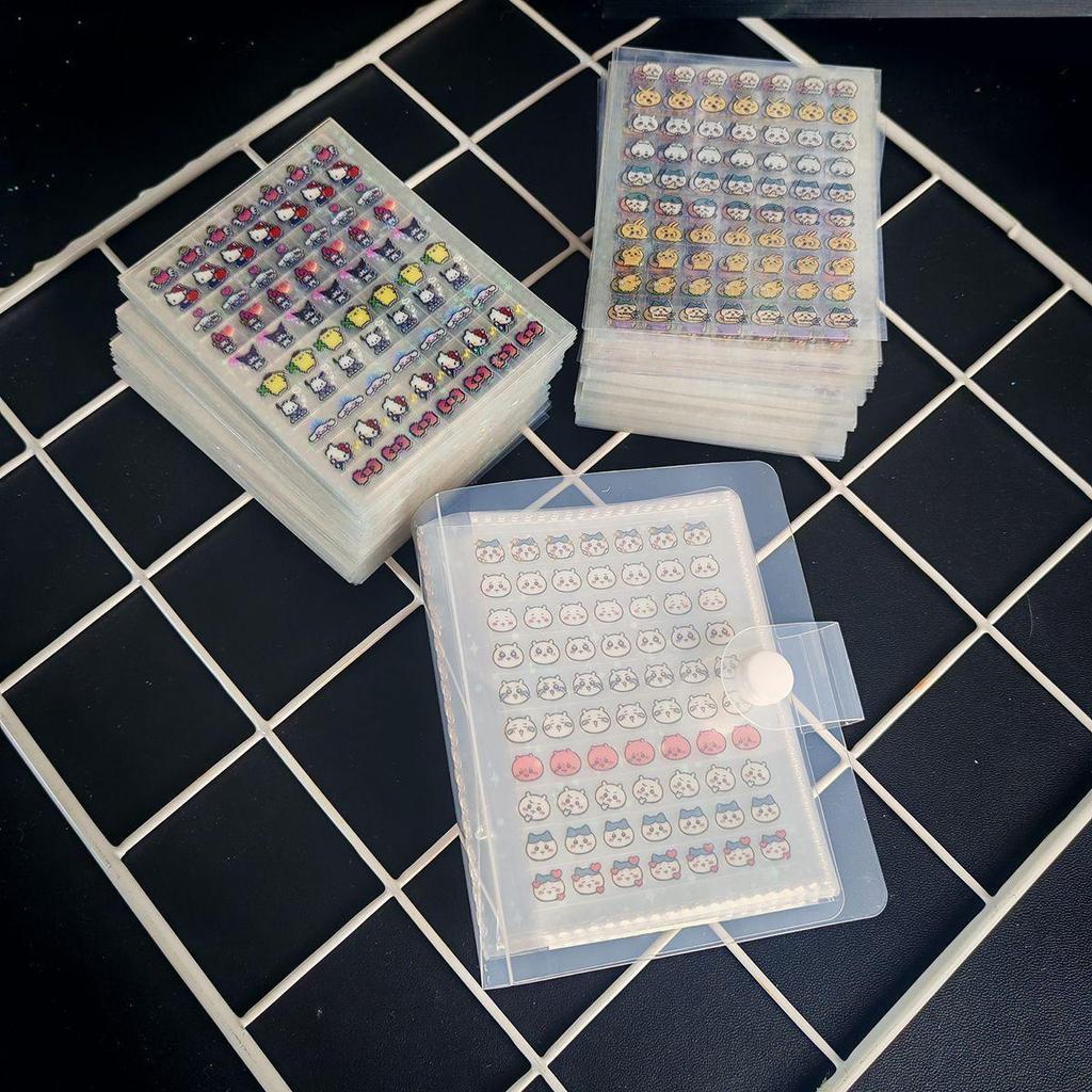 Transparent Frosted Card Album - Single, 2, 3, or 4 Grid Options for Student Star Collectibles (3-Inch Cards)
