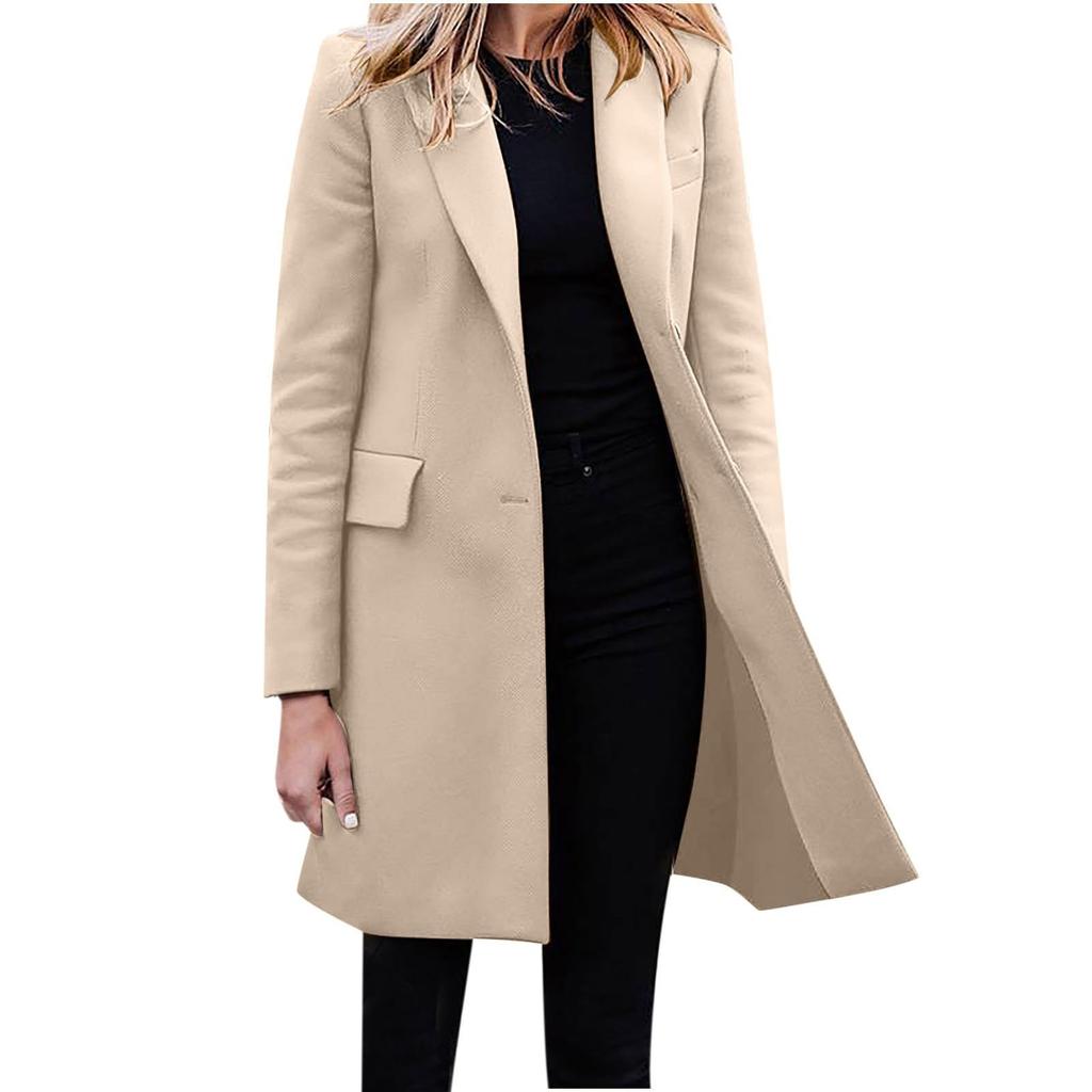 Giacche Invernali Donna Taglia Forte Autunno Moda Casual Cappotto Manica Lunga Media Lunghezza Cardigan Monopetto Giacca a Vento