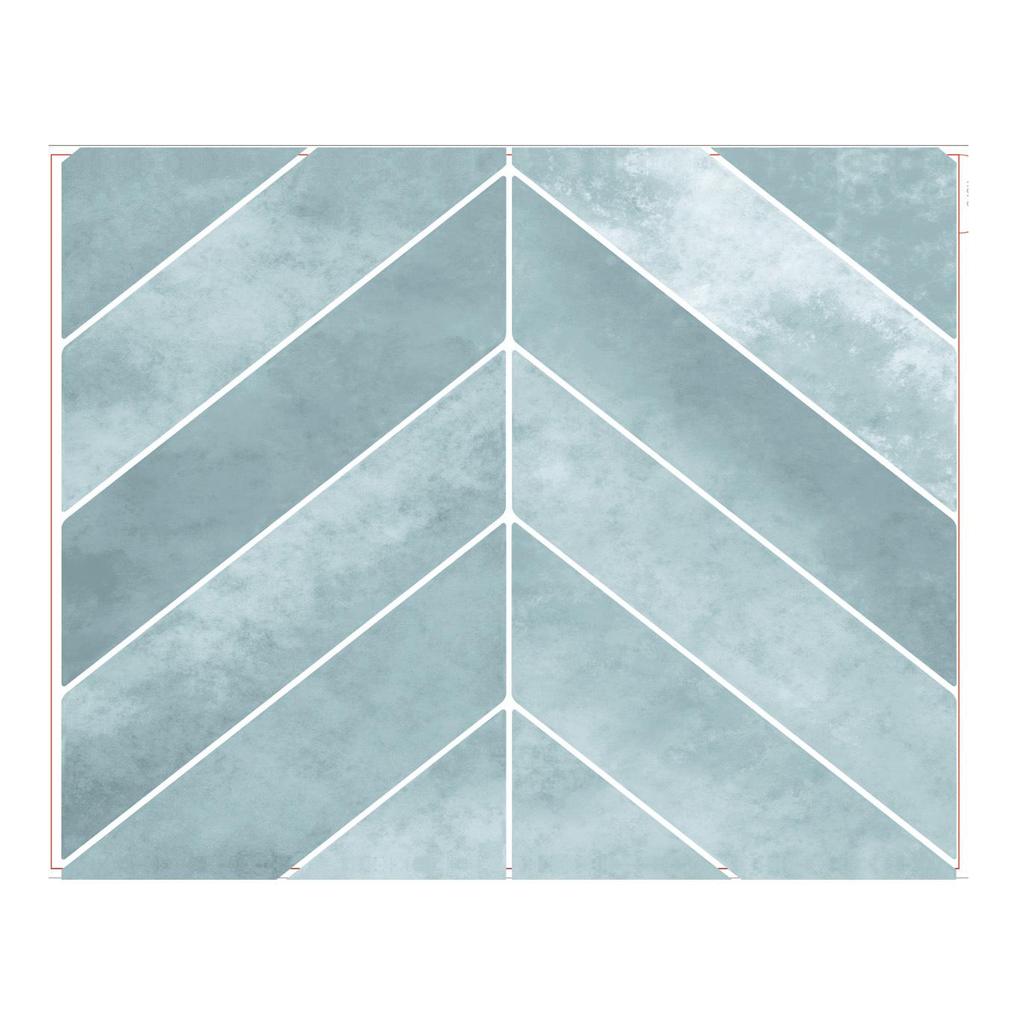 Waterproof V-Shaped 3D Stereo Wall Sticker: Oil-Proof, Self-Adhesive, Creative Home Decor.