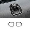 2pcs Carbon Fiber Interior Door Lock Pin Frame Cover For Ford Mustang 2005-2008