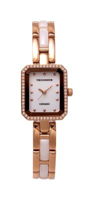 Reloj de Mujer Technos T9831PW Cerámica Oro Rosa,