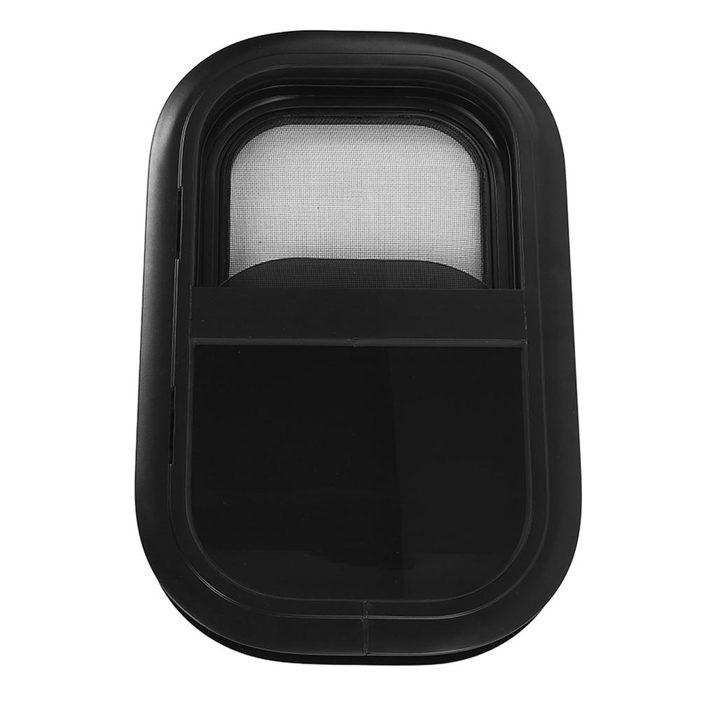 RV Sliding Window L500 H300mm Tempered Glass UV Protection Insect Screen Universal for Trailer Caravans for 26‑31mm