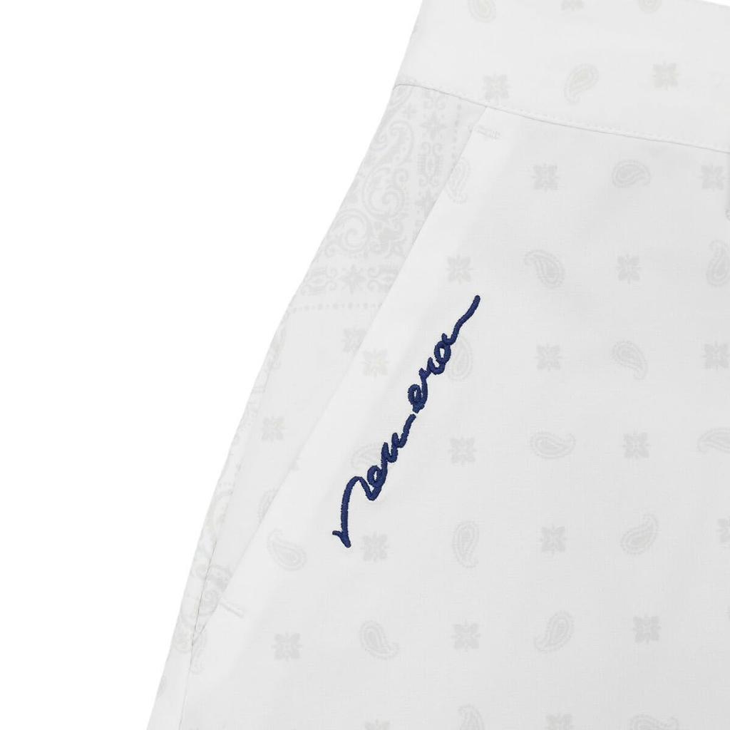 New Era Bandana Golf Asymmetrical Pleated Size S Women's Skirt, White,