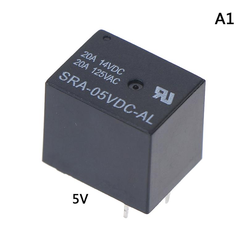 Sra-05Vdc-Al Sra-12Vdc-Al Sra-24Vdc-Al 5V 12V 24V 20A T74 4pinové relé
