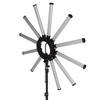 36in LED Video Light Bar Detachable Brightness Adjustable Folding Fill Light for Studio Photography 100‑240V UK Plug