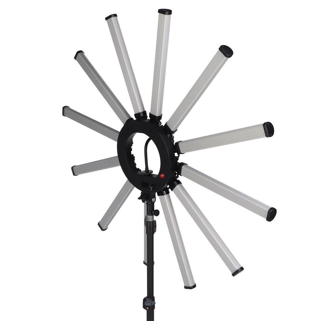 36in LED Video Light Bar Detachable Brightness Adjustable Folding Fill Light for Studio Photography 100‑240V UK Plug