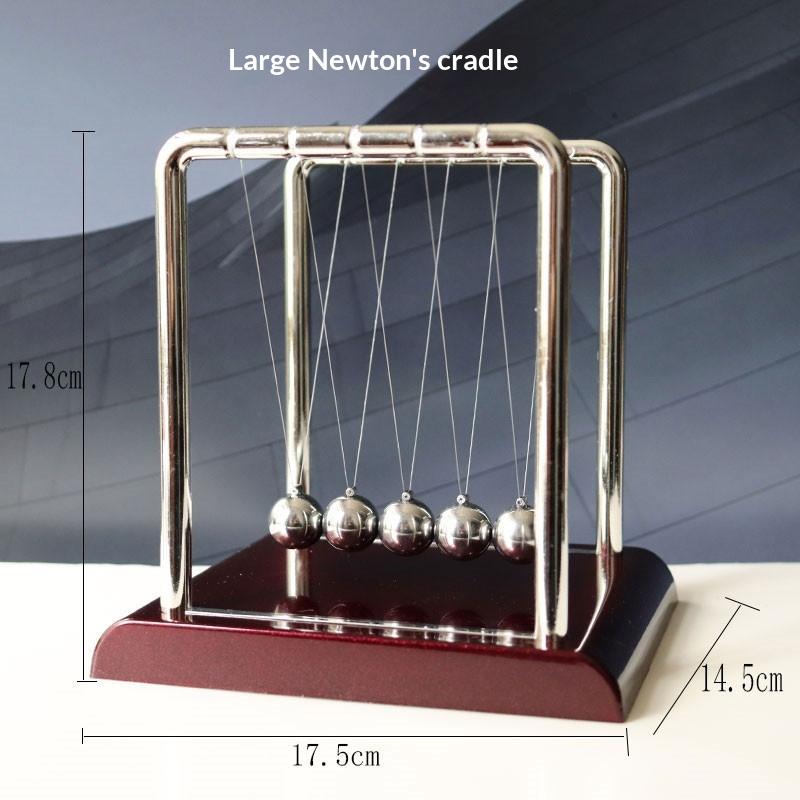 Newton Cradle Balance Ball 5 Physical Swinging Magnetic Balls Newton Pendulum for Educational Science Office Desk