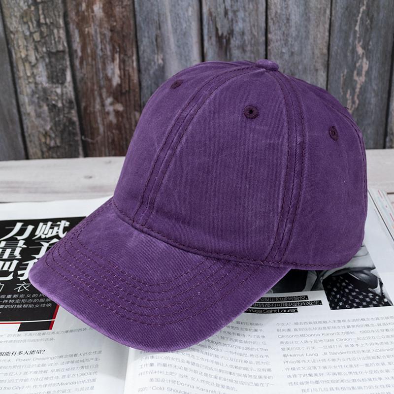 Waterwashed Denim Baseball Cap With Curved Brim For Casual Fashion Men Women