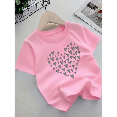 European Sizes Cute Cartoon Print Short-Sleeve T-Shirt for Girls, New Summer Style - Pure Clothing for Wear