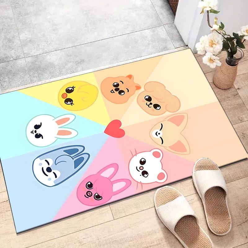 1pc Kpop Team1 Design Printed Area Rug Carpet for Bedroom Living Room Home Decor Rugs Mat Non Slip Mat Rug for Bedside